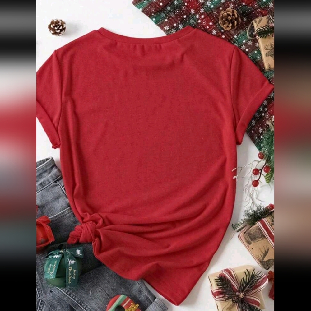 Womens Merry and Bright Slim Fit T-Shirt - Picture 3 of 7